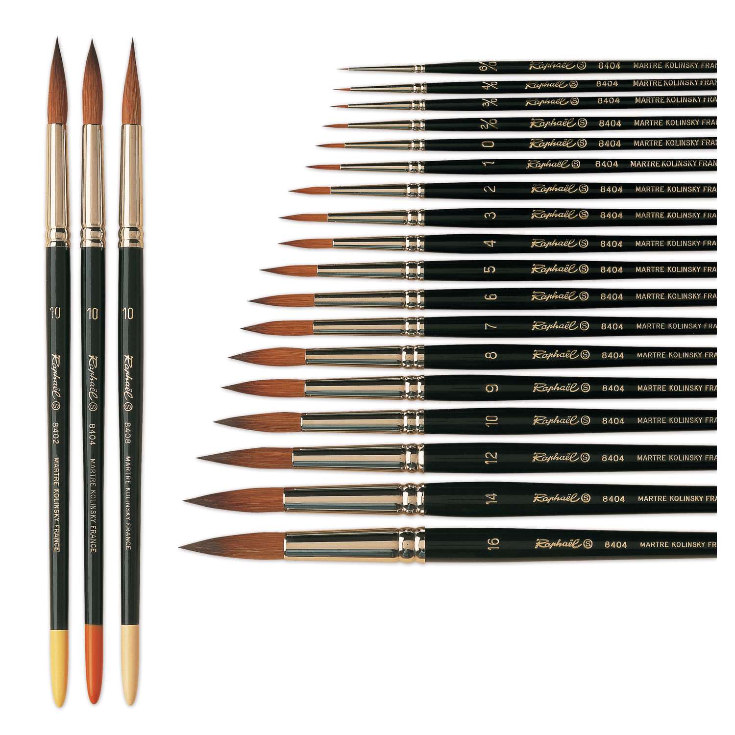 Raphaël Series 8404 Fine Tip Watercolour Brushes | 50,000+ Art